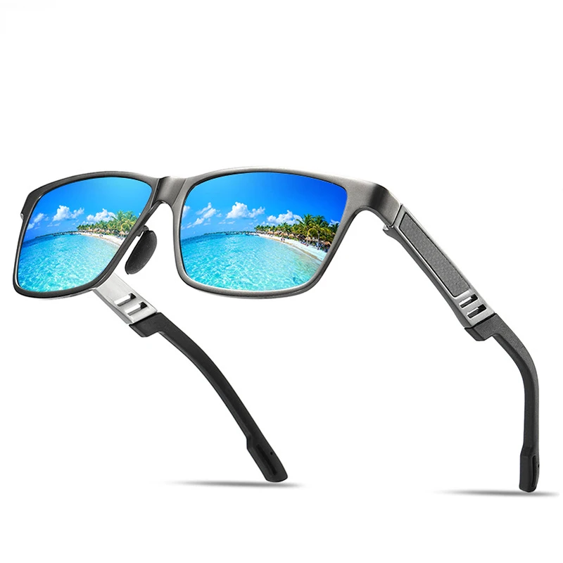 Polarized Sunglasses Fishing Sunglasses Men Aluminium Magnesium Polarizing Sunglasses Dazzle Colour Film Driving Glasses Fishing Spring Motorcycle Running True Colors