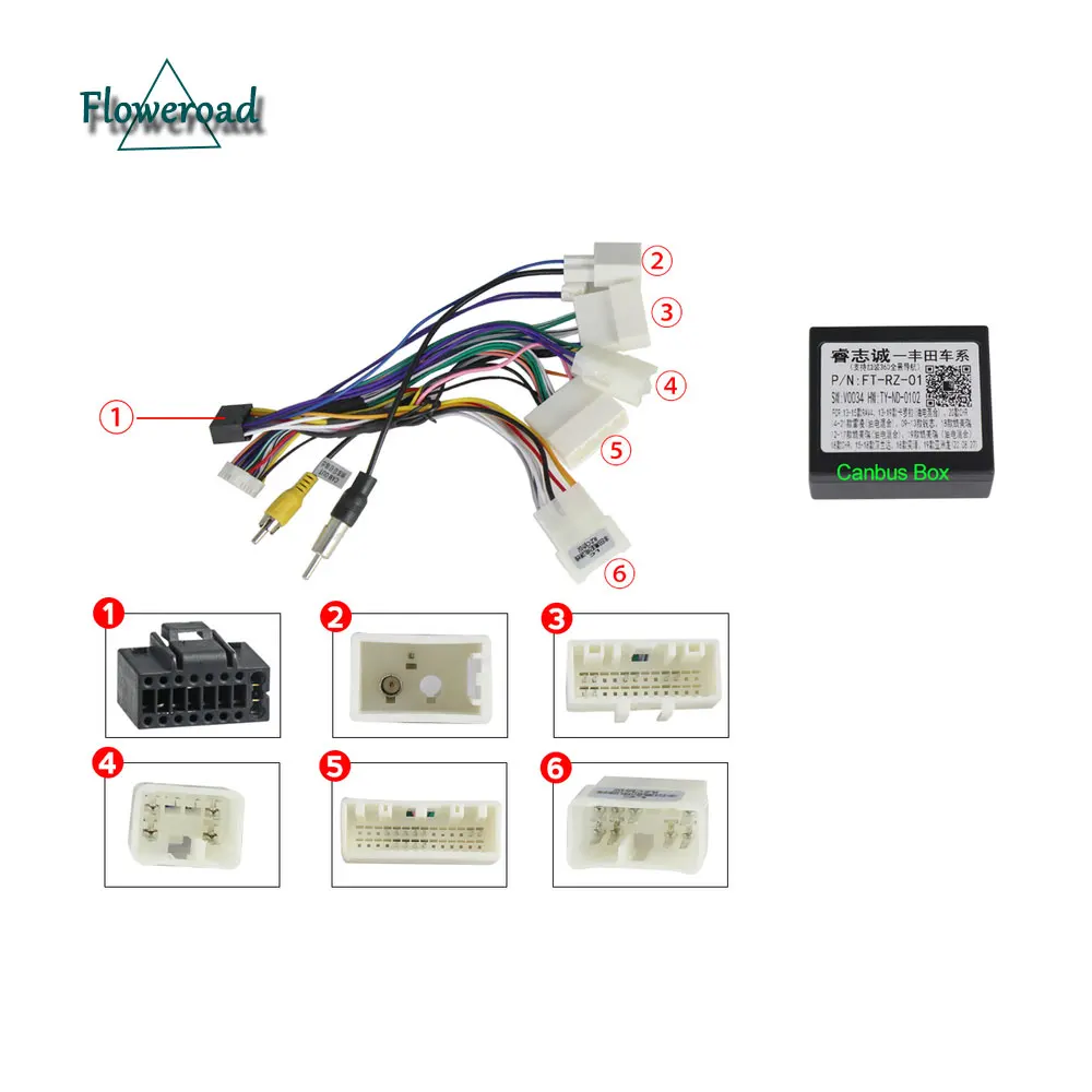 Adaptateur de faisceau de câbles pour voiture, décodeur Canbus, câble d