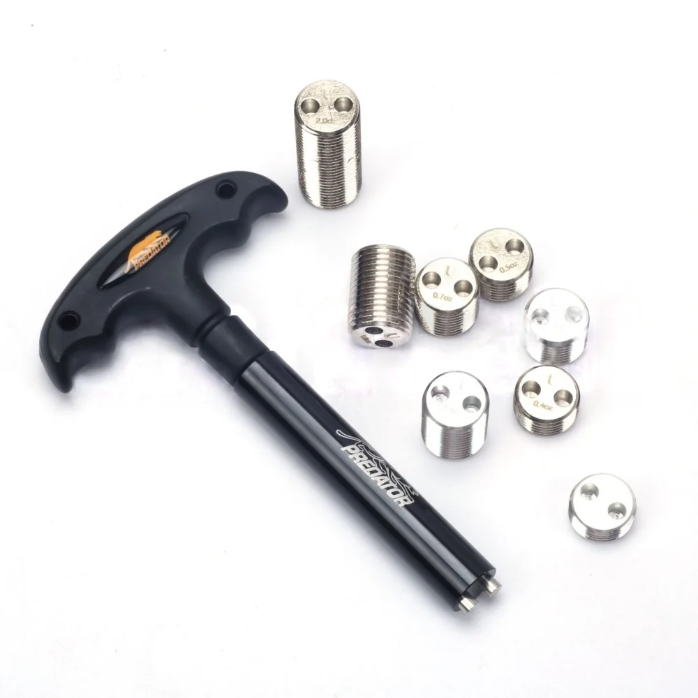 プレデタービリヤードプールキューウェイトボルトカートリッジセット