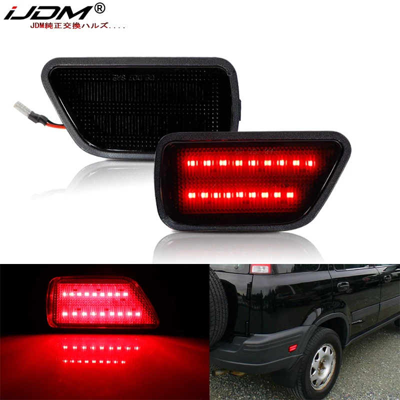 

iJDM For Honda CR-V Rear Right Side Marker Light Red 12V Parking/Driving Lights, Replace OEM Car Sidemarker Lamps (1997-2001 )