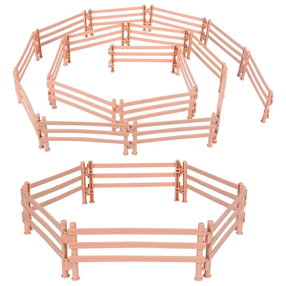 

30PCS Horse Fence Toy Miniature Fence Farm Toy Horse Corral Fencing Accessories Educational Toy for Children Gift