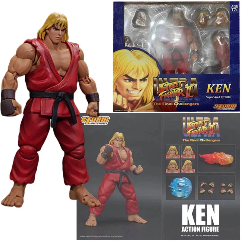 

В наличии Original Storm 1/12 6-дюймовый уличный истребитель II Финальные соперники Кен четыре головки резьба Коллекционная игрушка в коробке