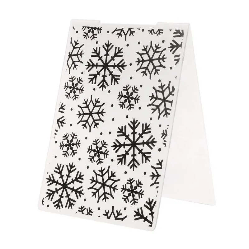 Plastic Embossing Folder Embossing Folder Christmas Snowflake For DIY Scrapbook Photo Album Card Paper Making Craft Decoration