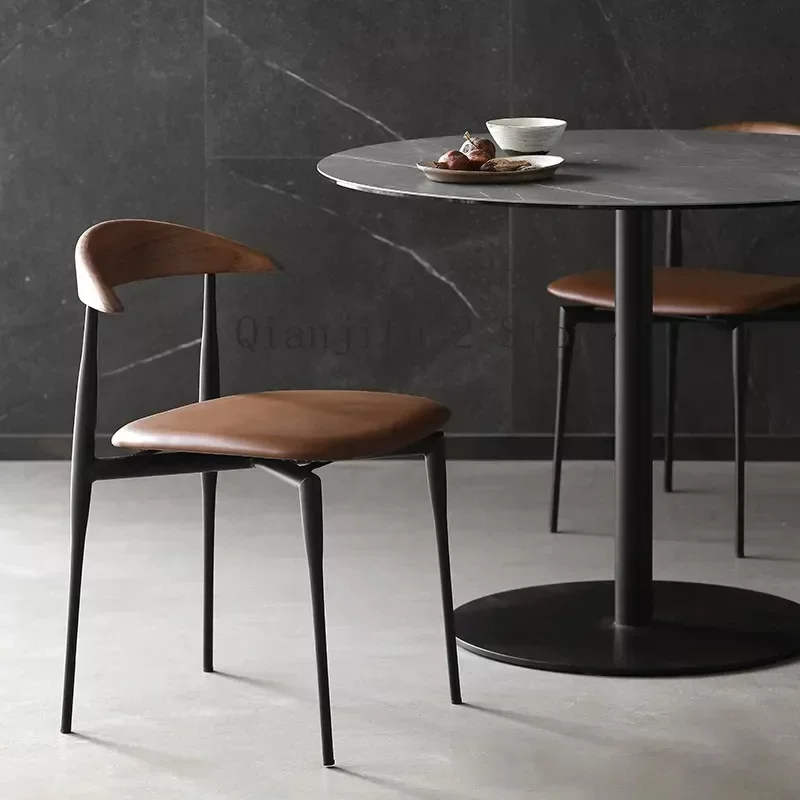Nordic Dining Chair Faux Leather Designer Modern Living Room Dining Chair Home Furniture A2 dining chair