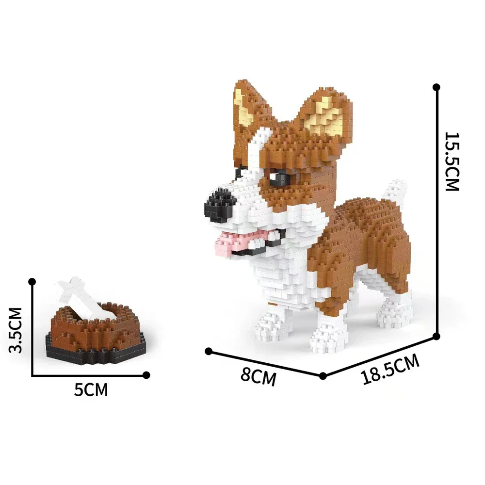 Dalmatian & Dachshund 3D Micro Mini Building Block Set - Perfect for Pet Lovers, Home Decor, & Educational Play