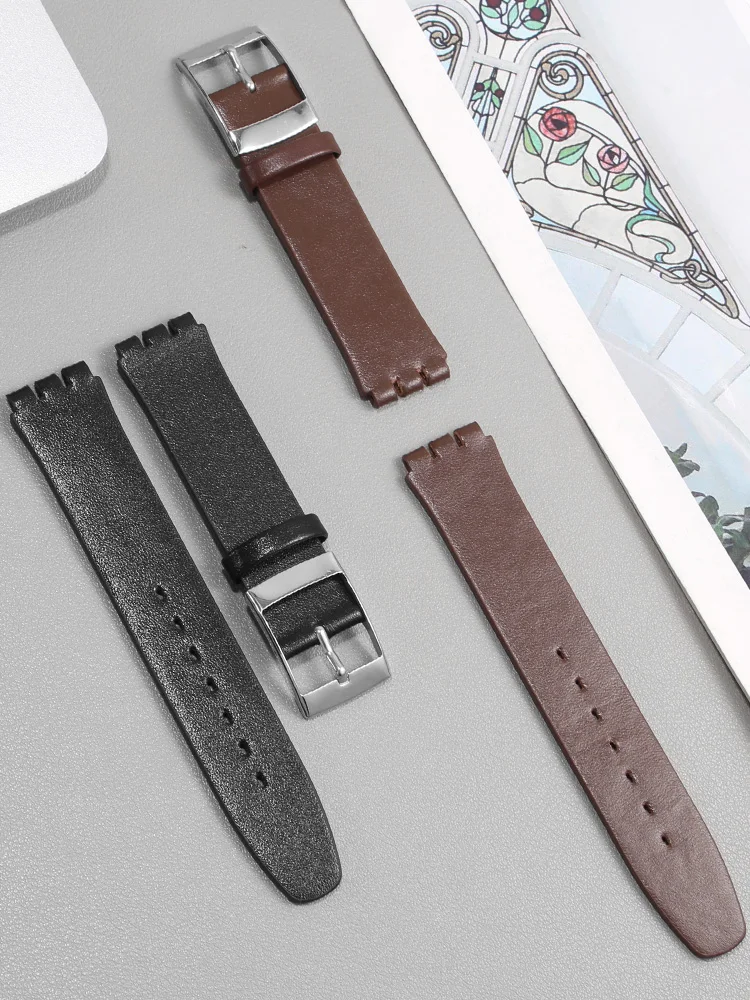 Elegant Genuine Leather Watch Strap - Soft Cowhide Band