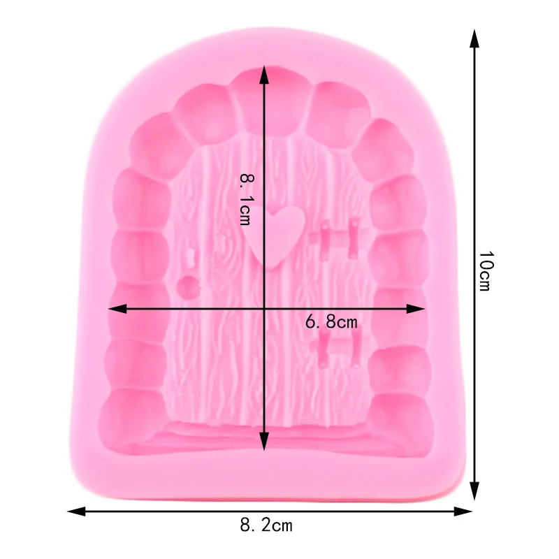 3D Door Window Silicone Mold Frame Border Fondant Cake Tool Kitchen DIY Fudge Cookies Chocolate Mold Plaster Clay Decoration silicone mold cake decorating tools