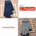 2Pcs Blue and Gray
