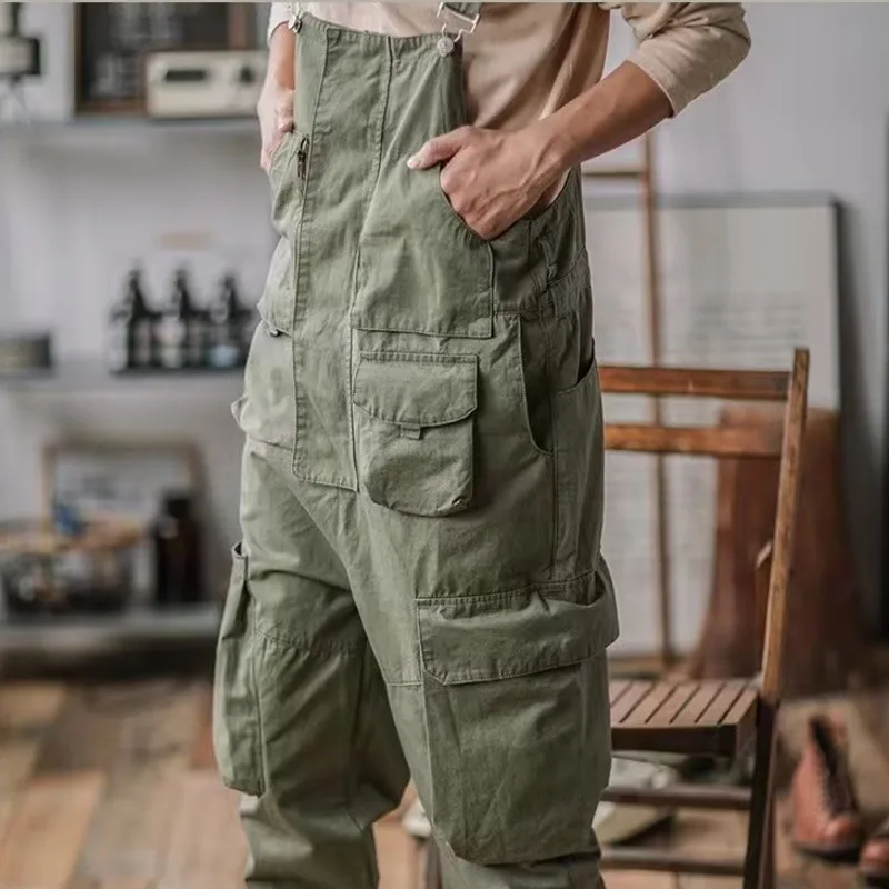 

2023 Loose Casual Overalls Workwear Jumpsuit High Quality Straight Oversize Trouser Seasons Full Length Baggy Pants Men Ladies