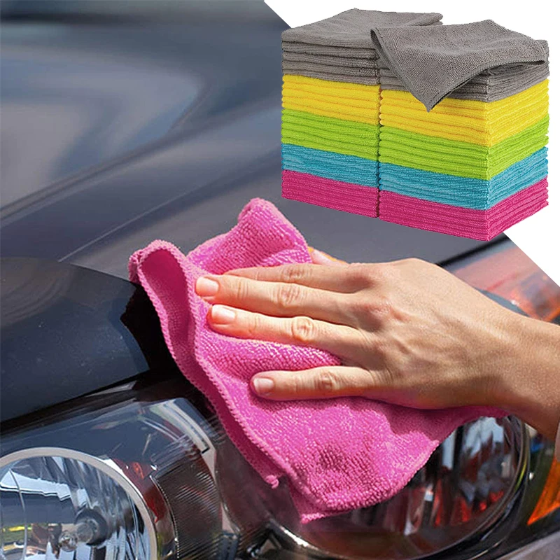 Microfiber Cleaning Cloths All-Purpose Soft Highly Absorbent Streak Free  Wash Cloth for House Kitchen Car Window Multi-function