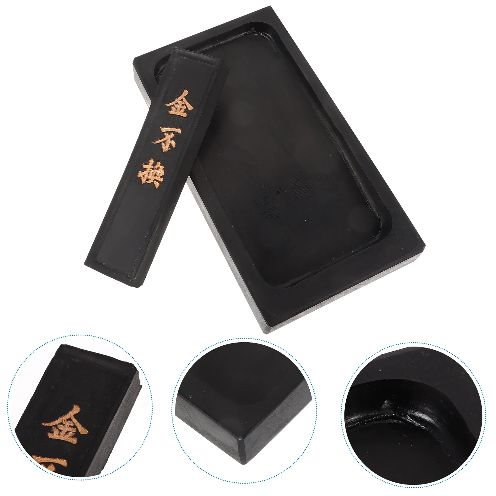 

Ink Stone Inkstone Calligraphy Painting Chinese Traditional Grinding Inkstick Block Stickcontainer Practice Pad Inkslab