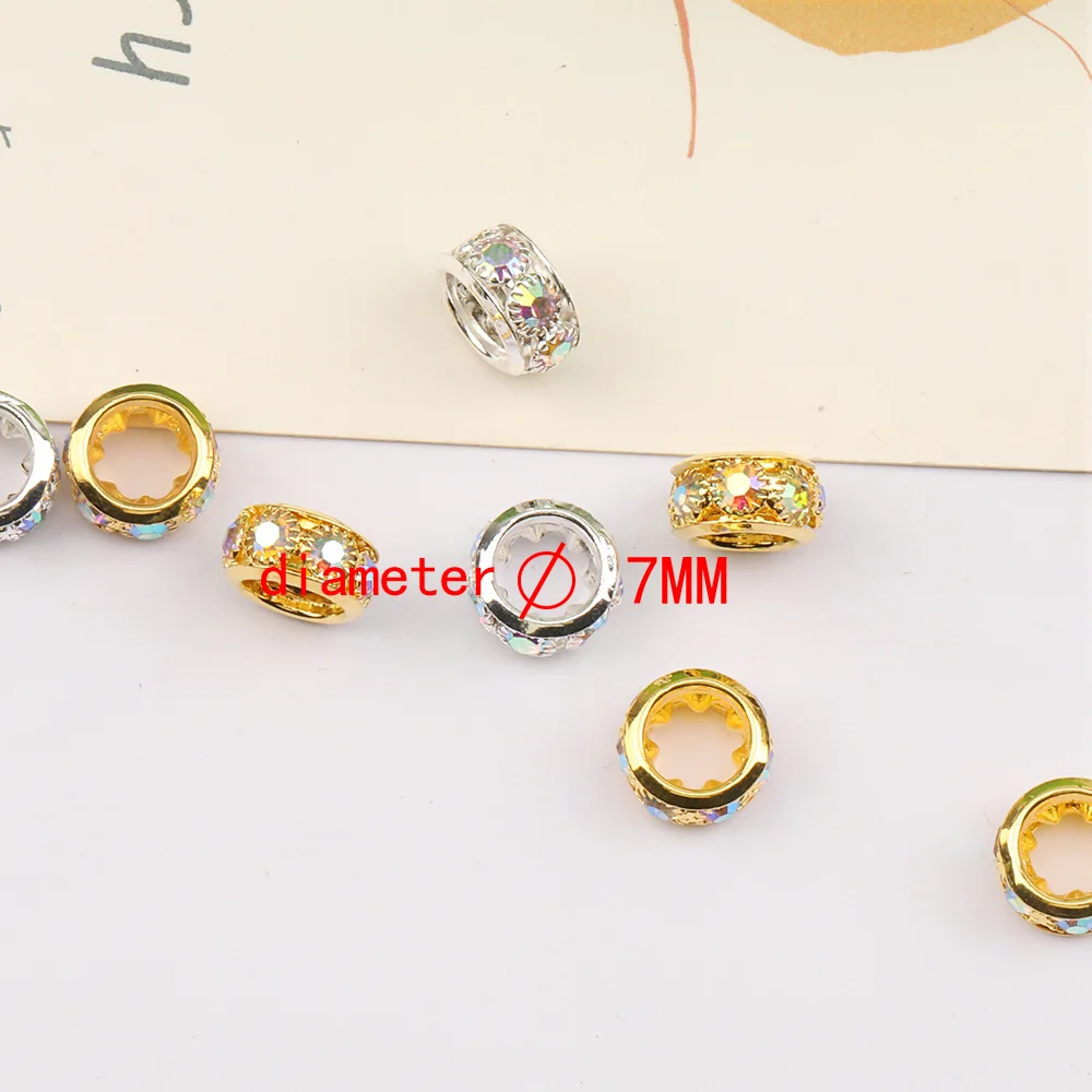 Cordial Design 200Pcs 12*12MM Copper Spacers/DIY Making/Wheel Shape/Rhinestone Effect/Hand Made/Jewelry Findings & Components - cordial