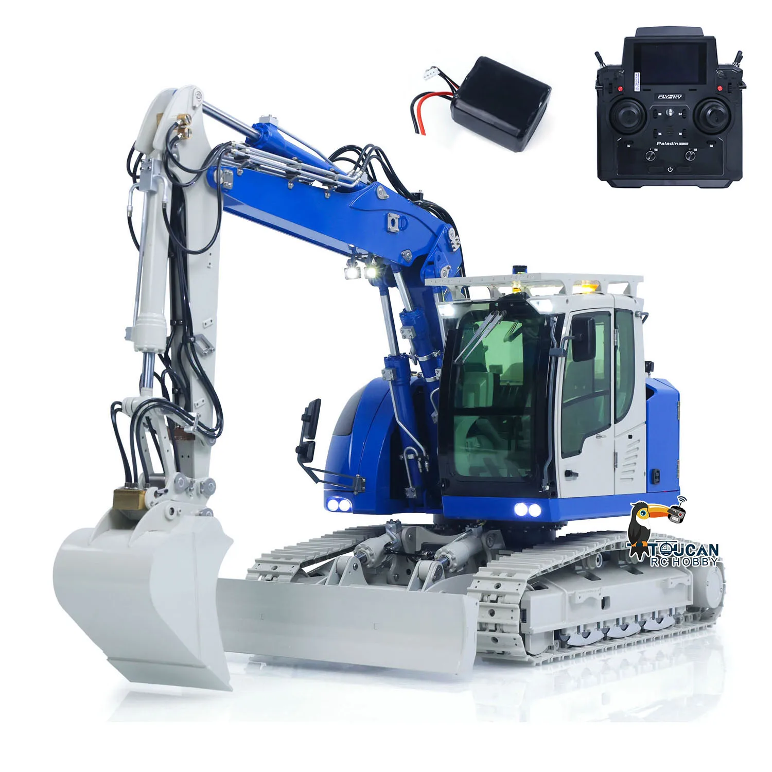1/14 RTR 메탈 11웨이 밸브 LR914 PRO MAX 4WD RC 유압식 휠 굴삭기 원격 조종 굴착기 PL18EV Lite 라이트 사운드