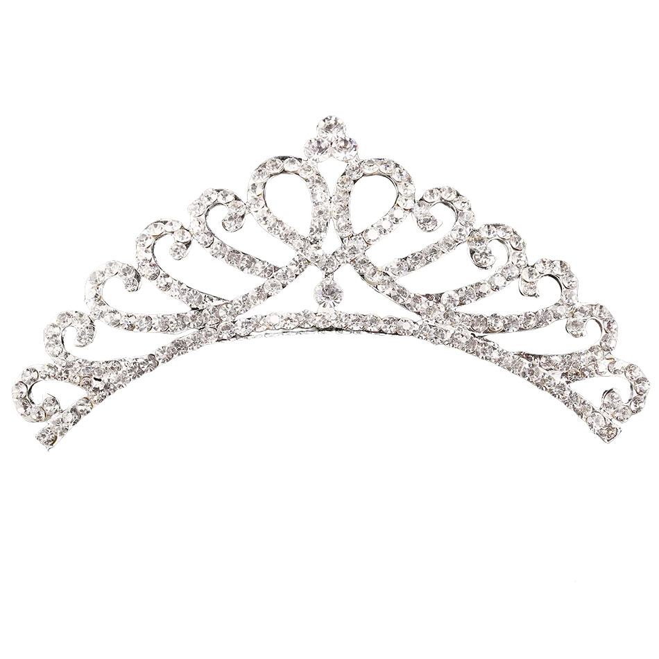 Couronne de princesse en cristal pour les filles, diadèmes d'anniversaire d' enfant en or avec des serres en strass Accessoires pour filles Mariage Bal  costumé