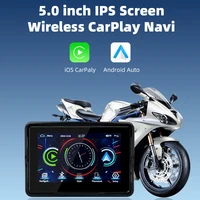 EKIY 5.0 inch Wireless CarPlay Moto Android Auto Motorcycle GPS Navigation Display Screen Portable Digital Motorcycle Dashboard - Image 2