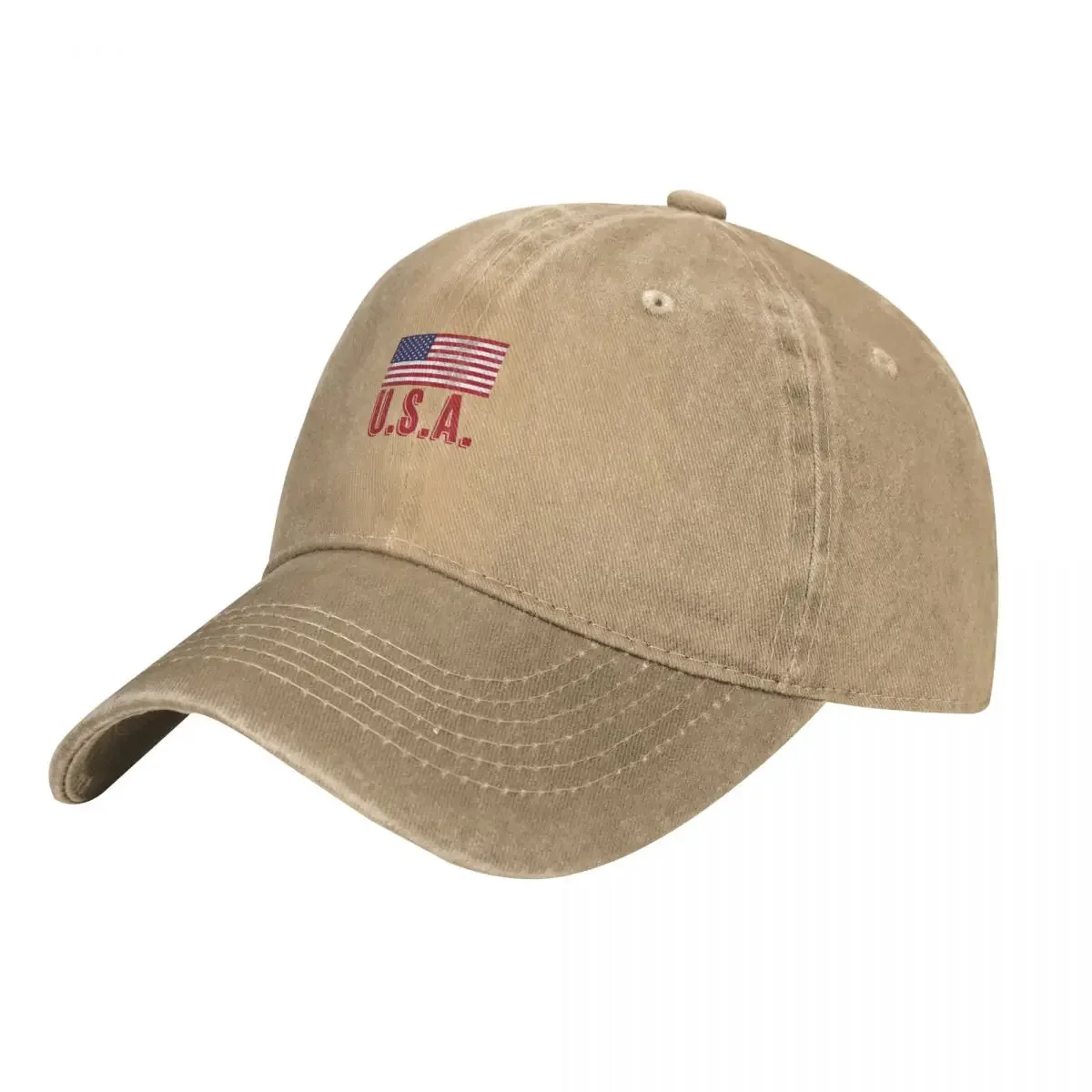 

Flag of the United States of America "Grunge" look. Cowboy Hat sun hat hard hat Golf Hat Men Women'S