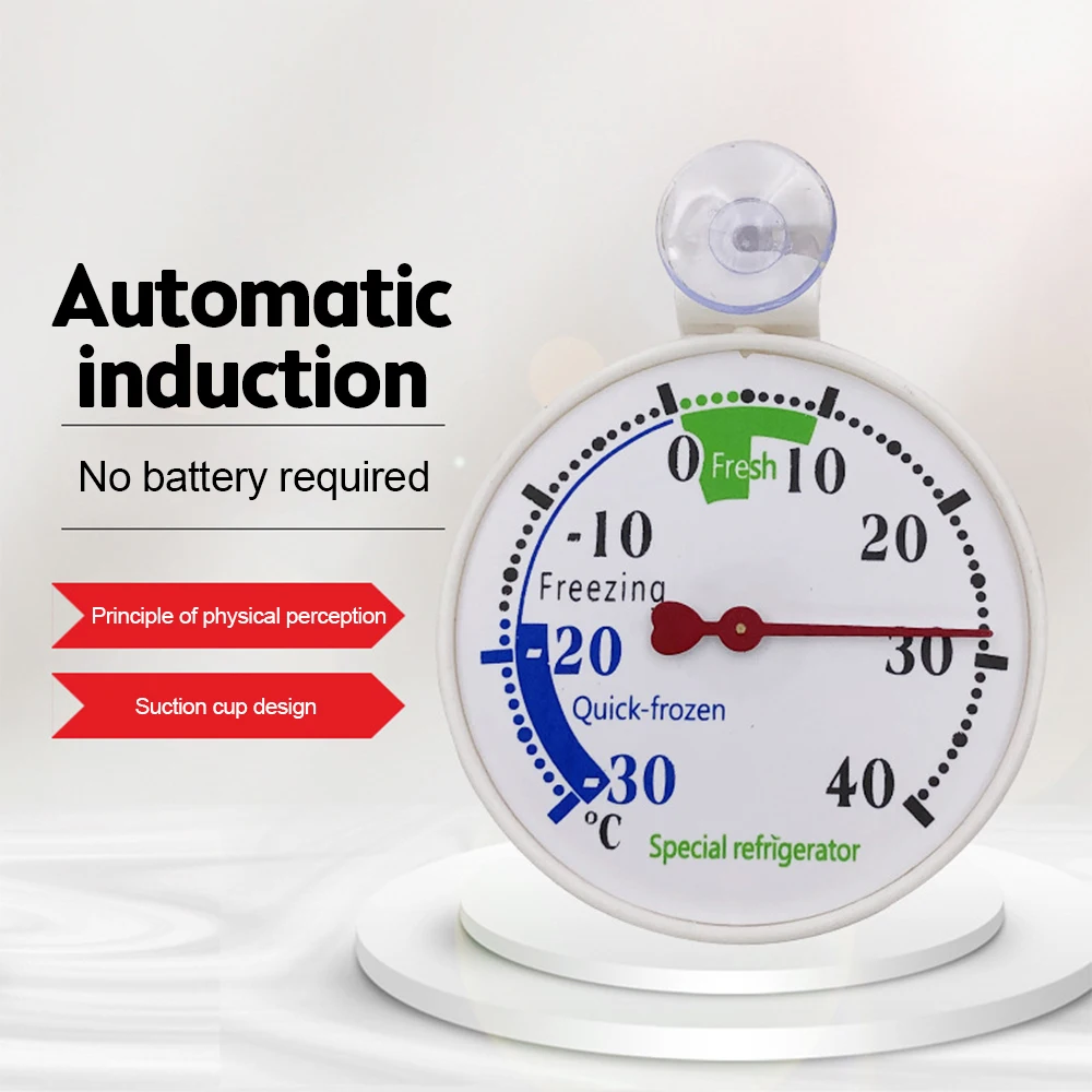 Description Picture 3 of itemMini Fridge Refrigeration Temperature Gauge Measurement Tools Circular Thermometer Refrigerator Freezer Thermometer -30~40℃