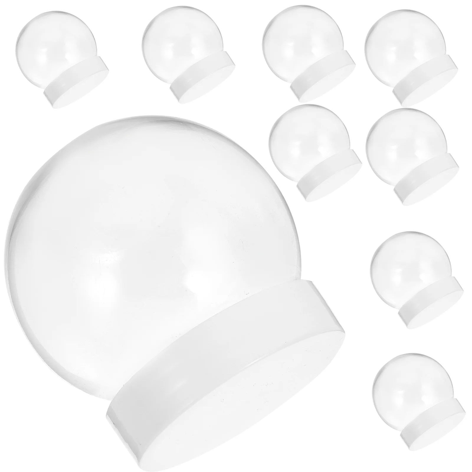 

DIY Snow Globe Small Snowglobe Empty Water Globes Christmas Clear Plastic Snow Globe Unique Compact for DIY Crafts