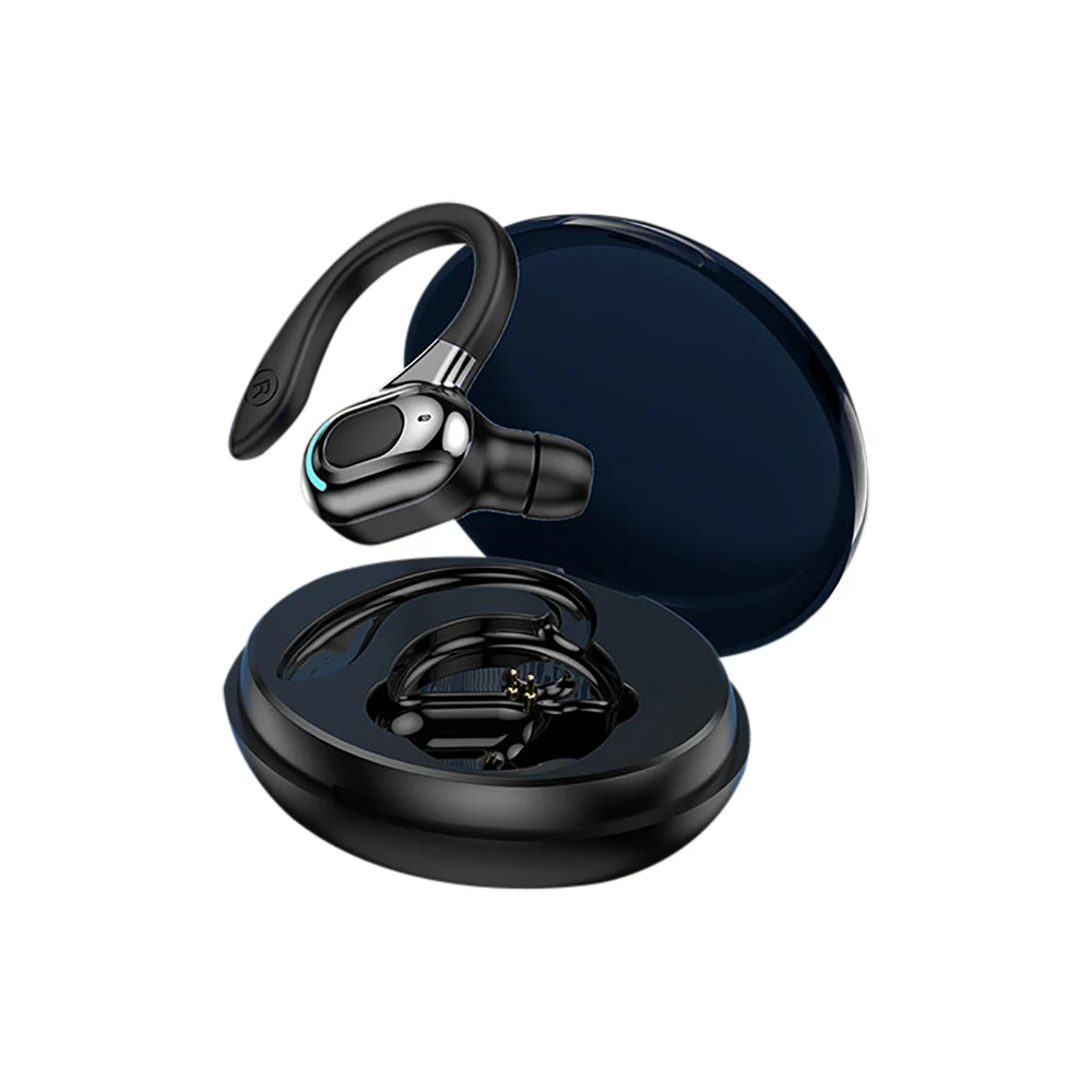 

1 PC Bluetooth Earphones With Charging Compartment Ear-hanging IPX5 Waterproof Ear Hooks Stereo HiFi Music Earbuds For Phone