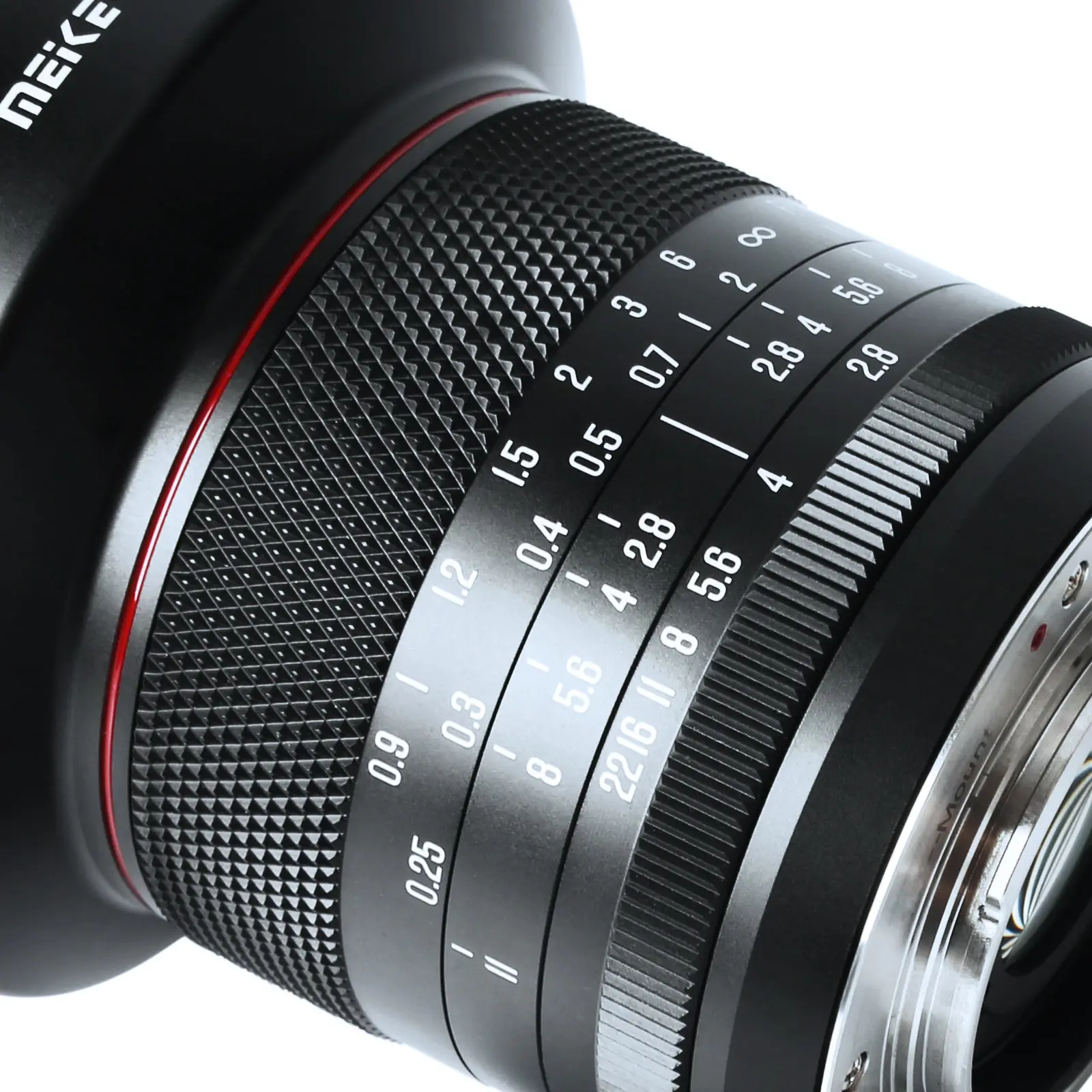 Meike 8mm F2.8 프라임 초광각 제로 디스토션 렌즈 마이크로 4/3 M43 파나소닉 루믹스 올림푸스 카메라 GH4 GH5 GH6용 수동 초점 렌즈