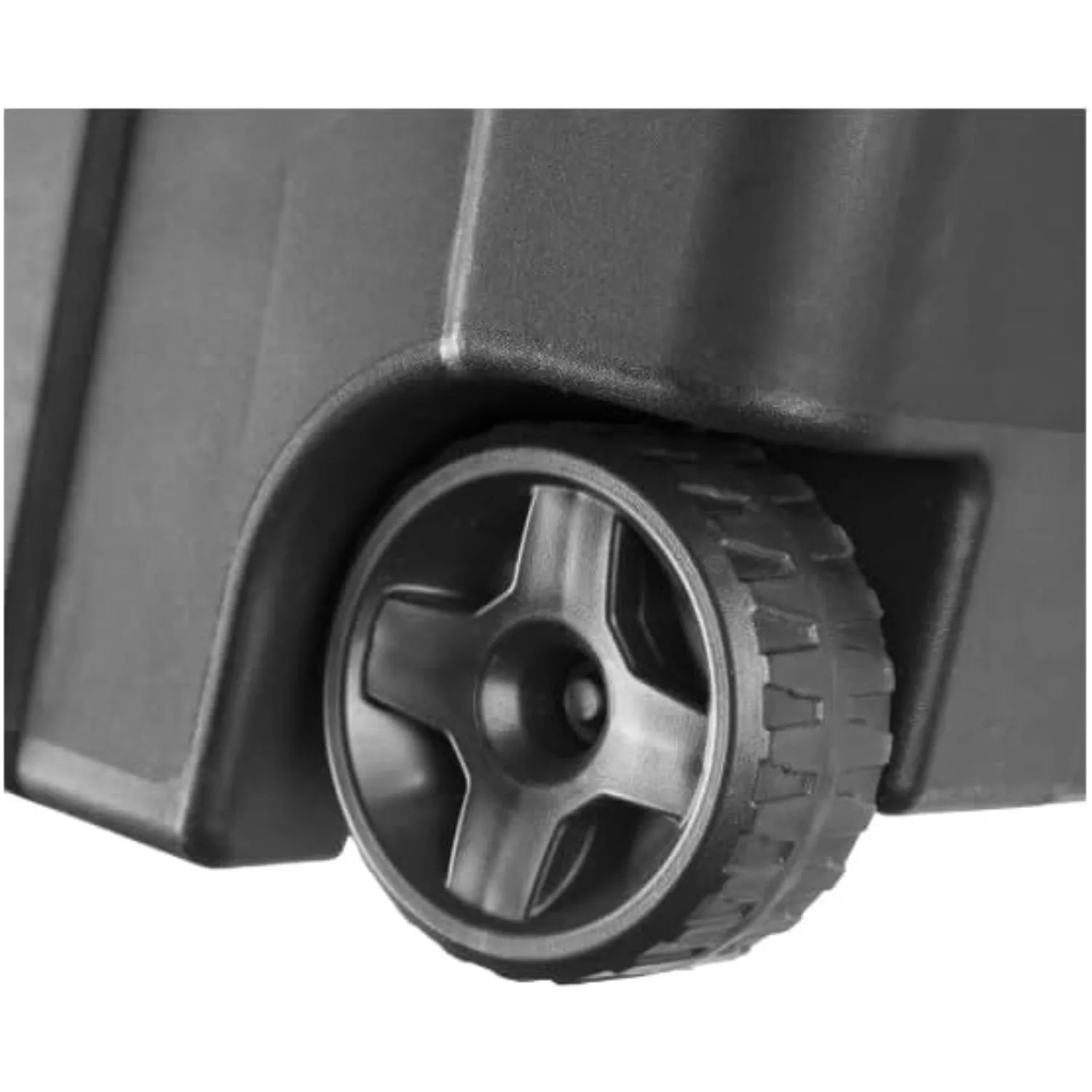 Set of 2 Black 40 Gallon Industrial Tote Plastic Bins with Wheels - Convenient Storage Solution 2