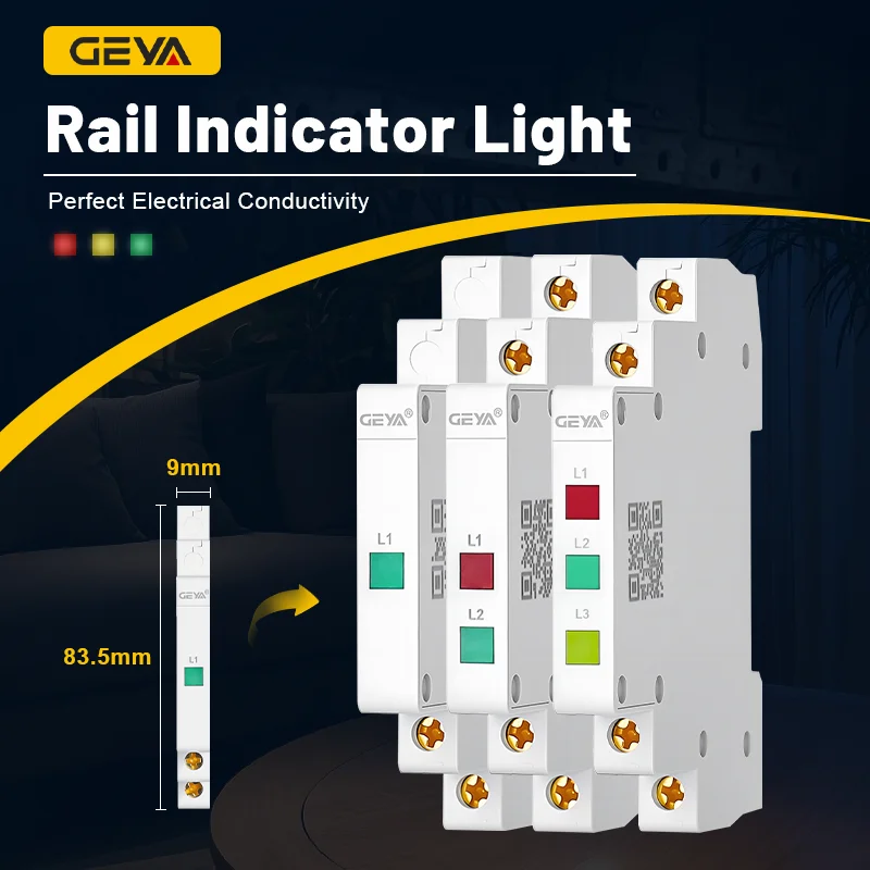 รูปสินค้า ไฟแสดงสถานะ LED สีแดง เขียว เหลือง สำหรับระบบไฟฟ้า