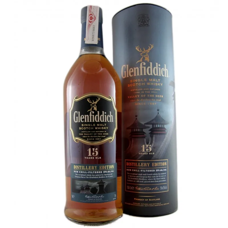Glenfiddich Whiskey 15 Yo Distillery Edition 1l Case Aliexpress Food