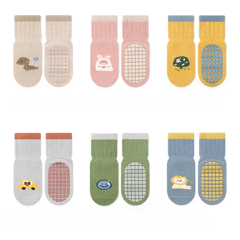 

cartoon lock waist straight socks new large-area dispensing baby trampoline socks for infants and toddlers floor socks