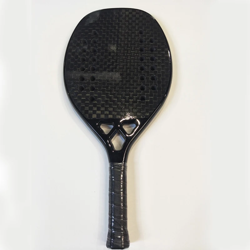 Beach tennis racket carbon EVA foam core lightweight tennis racket simple multiple colors carbon fiber beach 12K
