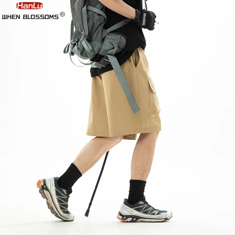 Male Outdoor Casual Fashion Cargo Shorts 2024 Summer New  Multiple pockets Design Shorts Men's  Leisure knee length Shorts