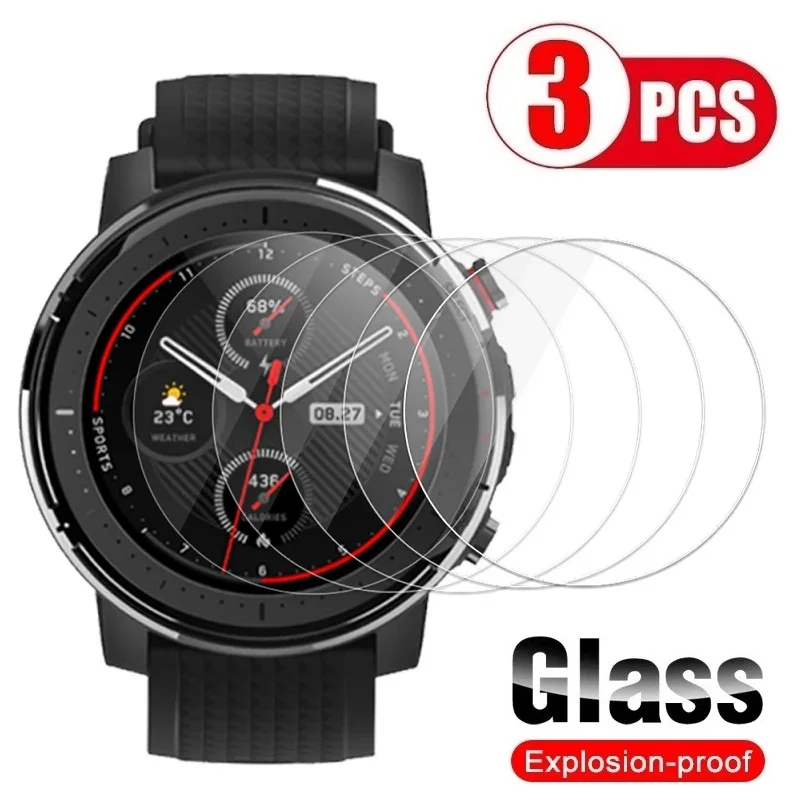 

Tempered Glass for Amazfit Stratos 3 Screen Protector on for Amazfit Stratos 3 Glass Protector Film Foil