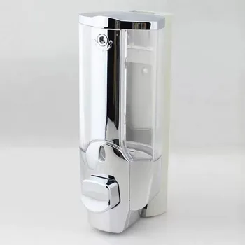 NEW ABS Wall Mounted Soap Dispenser Home Hotel Bathroom Toilet Container Shampoo Shower Gel Wall Mounted Soap Dispenser 350ml 2
