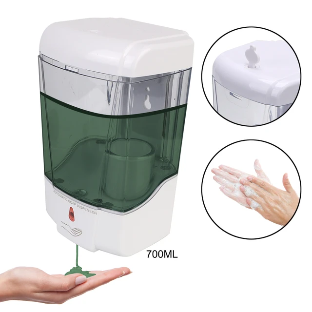 Dispenser Automatico Di Sapone Gel 700ML a Parete Disinfettante Per Le Mani  Touchless Alimentato A Batteria