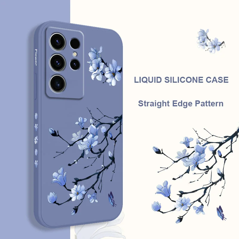 Blooming Orchid Silicone Phone Case Cover