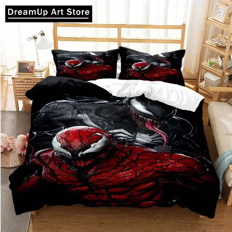 3D Print Fashion Venoms Last Dance Bedding Set Boys Girls Twin Queen King Size Duvet Cover Pillowcase Bed boys Adult Bedroom 4