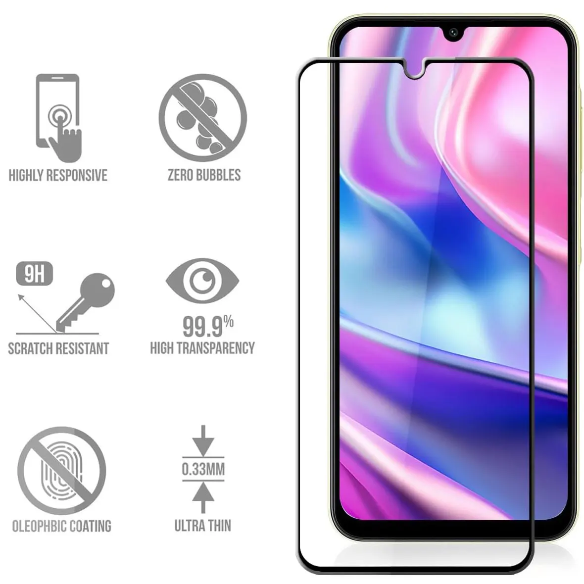 Premium 5-Pack Tempered Glass Screen Protector Set