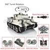 1/16 Heng Long TK7.0 Tiger I RC Tank Model 3818 RTR Barrel Recoil Metal Tracks Wheels TH19109 2