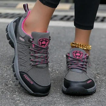 Women Hiking Shoes Outdoor Sneakers Non Slip Walking Shoes Comfortable Footwear Climbing Jogging Boots Sports Shoes for Wamen 1