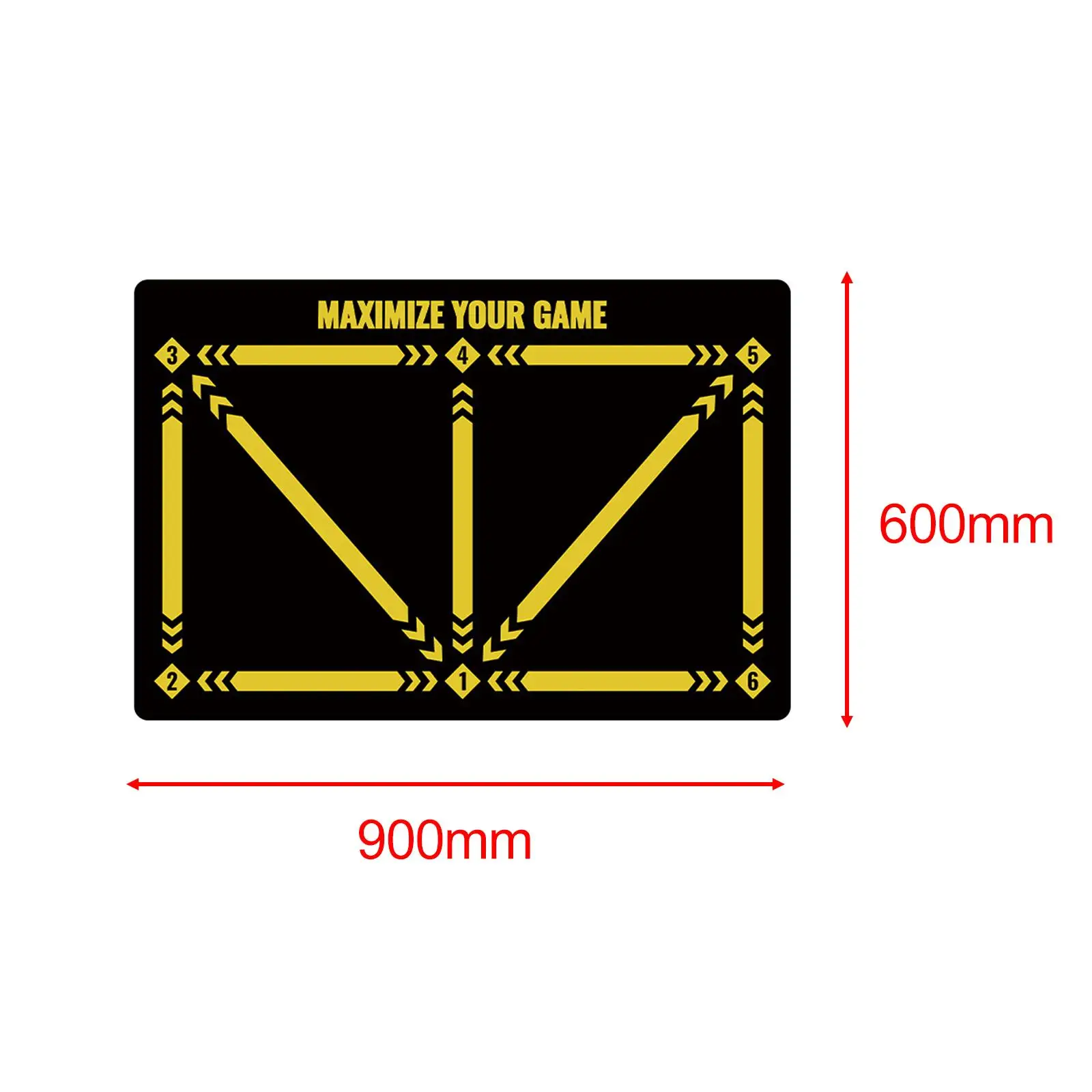 Football Footstep Training Mat Soccer Training Mat Anti Skid Football Training Footwork Dribble Training Mat Kid Football Mat