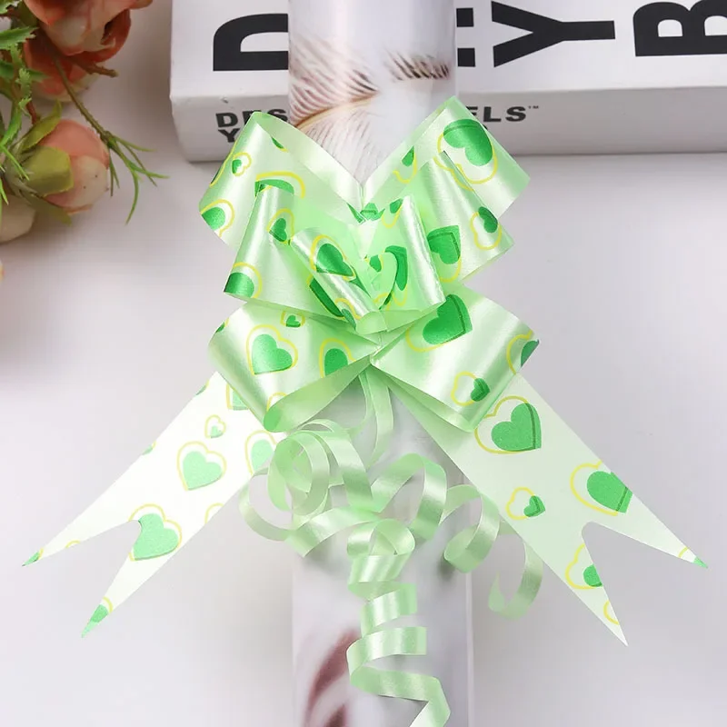 10/50Pcs Medium Size Pull Flower Bow knot Pull Bow Gift Ribbons Flower Wrappers for Birthday, Christmas, Party, Decoration