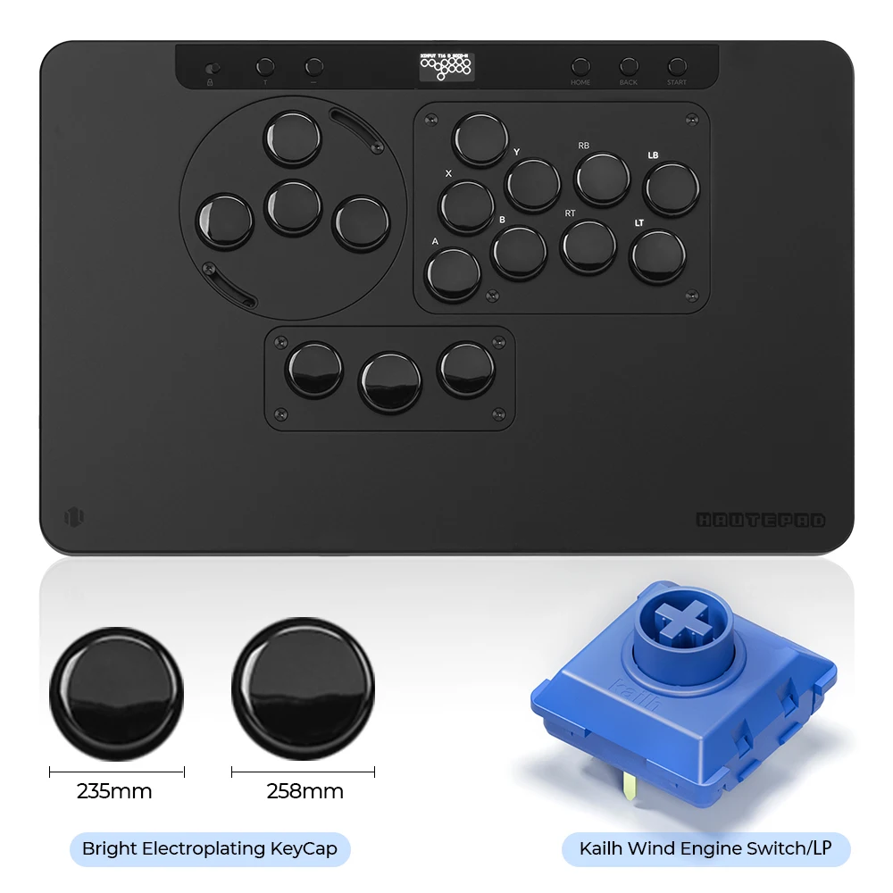 Haute42 HautePad X Hitbox Leverless Controller Arcade fight stick