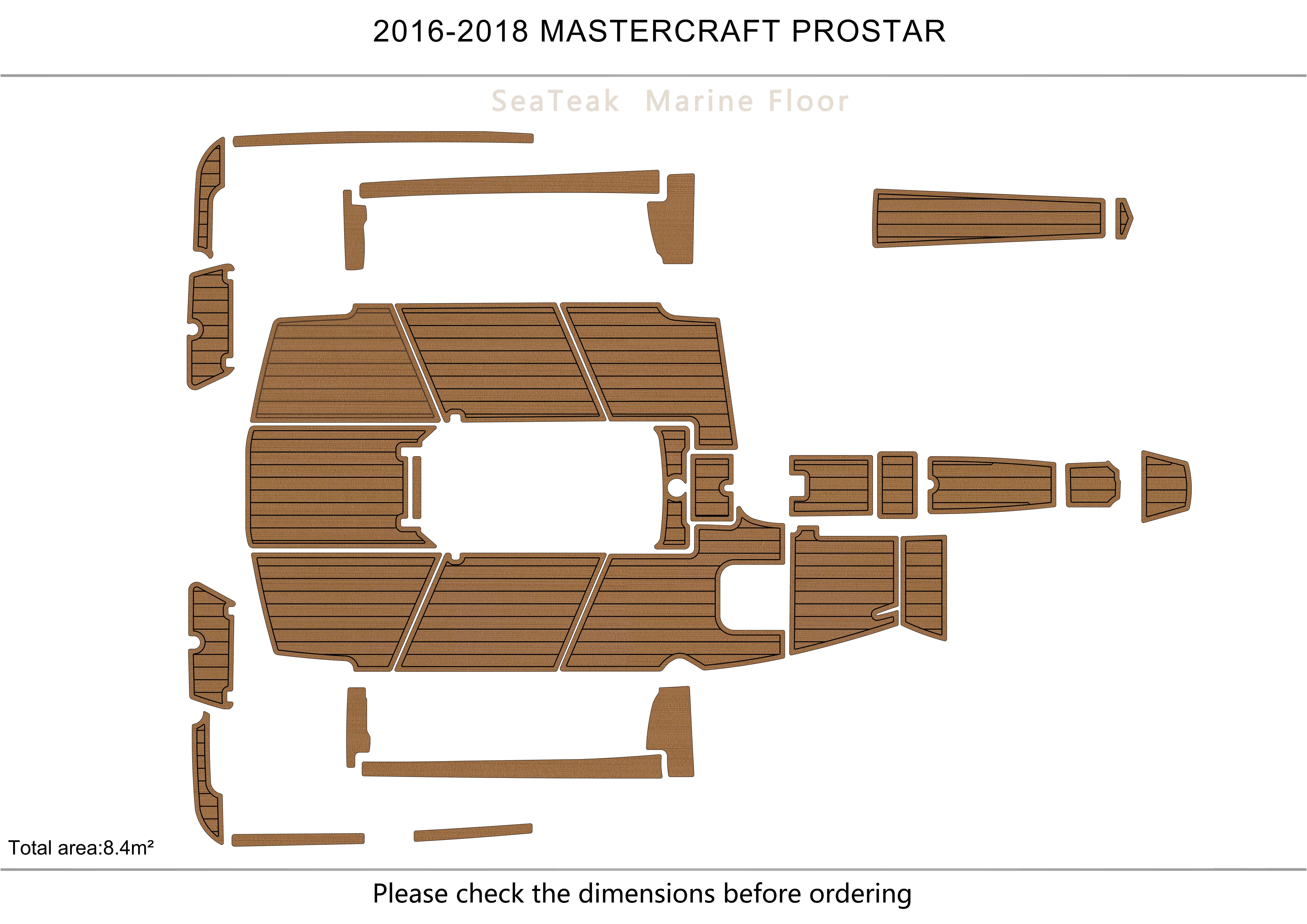 

2016-2018 MASTERCRAFT PROSTAR Cockpit 1/4" 6mm EVA fAUX carpet Water Ski Yacht Fishing Boat Non-slip mat floor