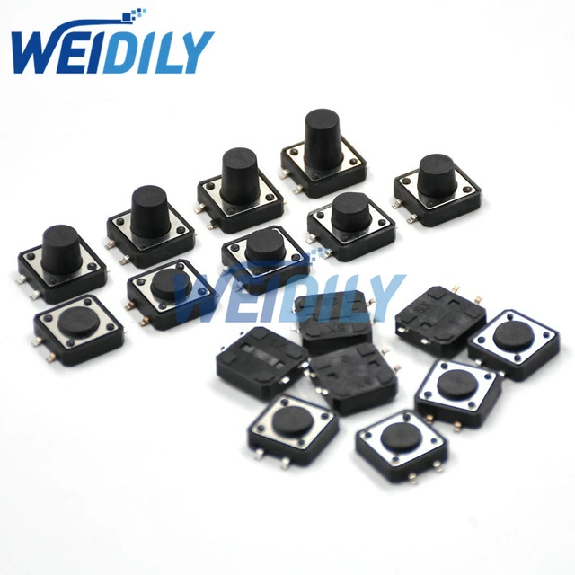 Push Button PCB Momentary Tactile Switch 4 Pin SMD