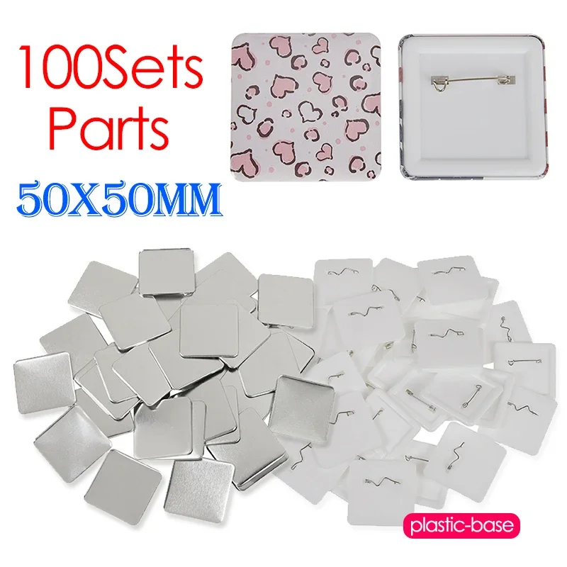 Square Magnet Refrigerator Badge Button Maker 50x50mm DIY Making Materials DIY Making Metal Badge Button Pins Art Crafts badge maker button maker machine magnet maker