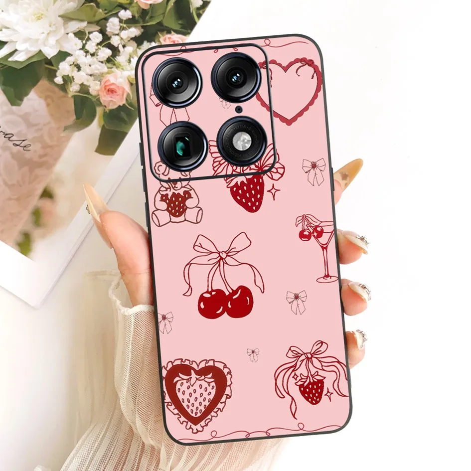 Floral Marble Soft Silicone Protective Case