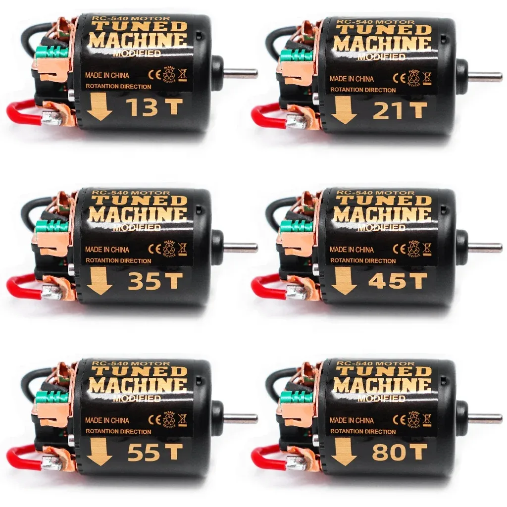 Moteur RC 540 13T à 80T - Puissant et Fiable pour Vos Projets de Modélisme, détail du rotor et des balais
