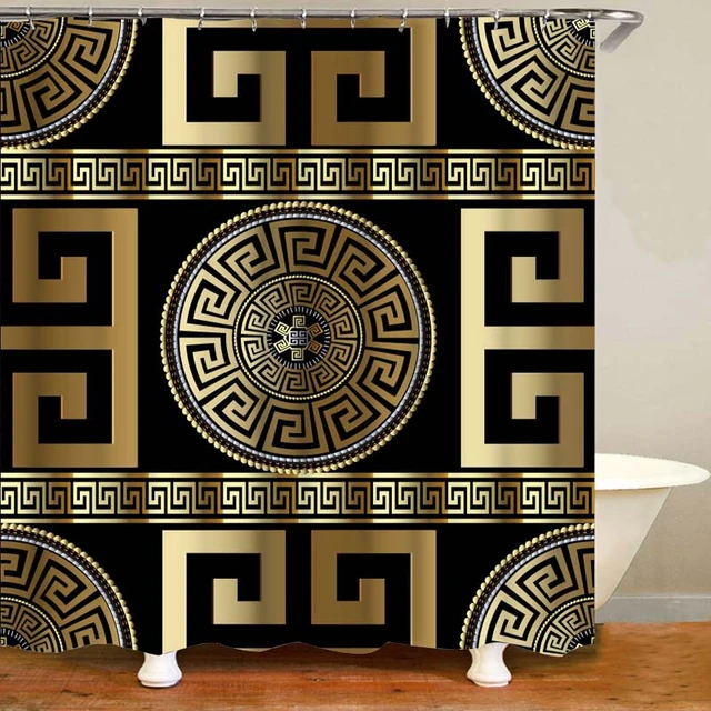 Versace Logo Black Bathroom Sets  Bathroom sets, Black bathroom