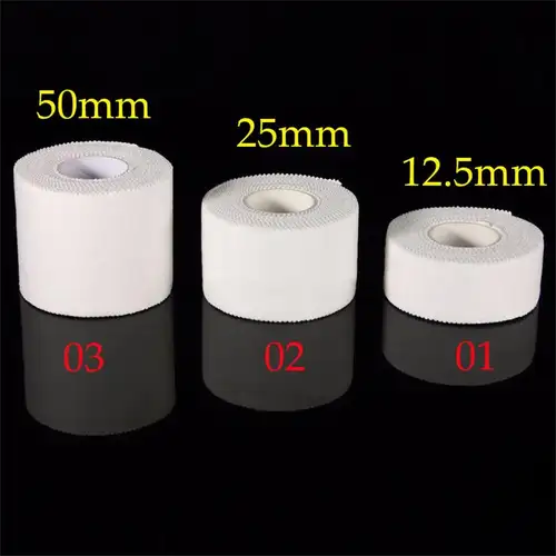 12.5/25/50mm/Roll Medical Waterproof Cotton Premium Adhesive Tape Sport Binding Physio Muscle Elastic Bandage Strain Injury Tape - Image 3