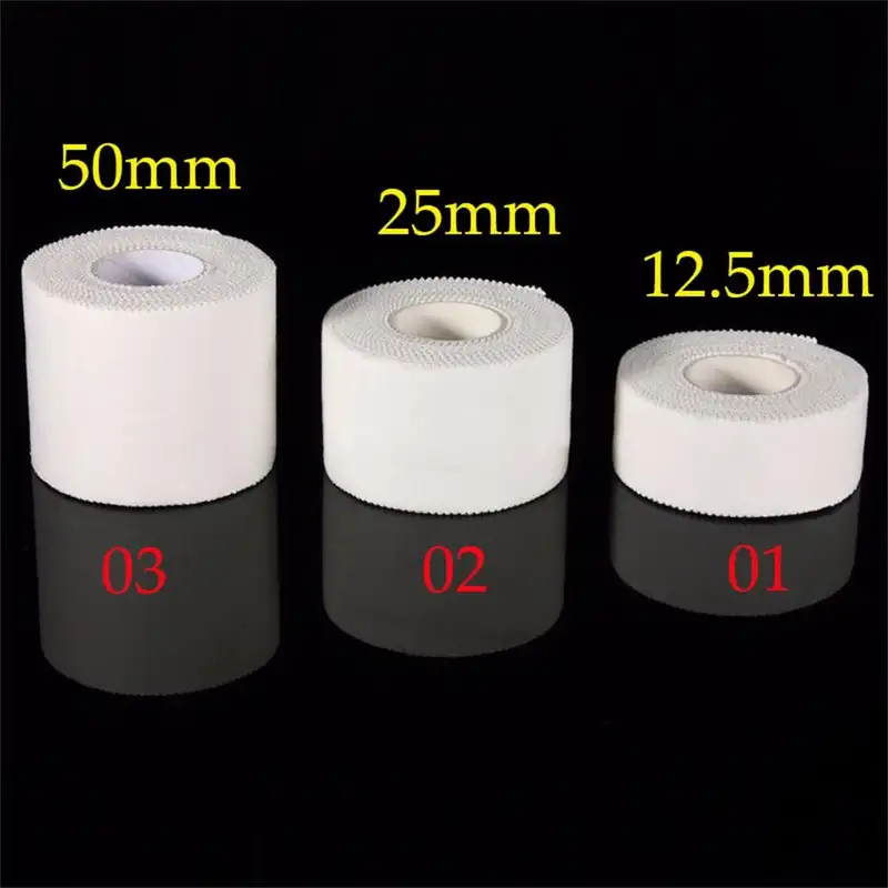 12.5/25/50mm/Roll Medical Waterproof Cotton Premium Adhesive Tape Sport Binding Physio Muscle Elastic Bandage Strain Injury Tape - Image 3