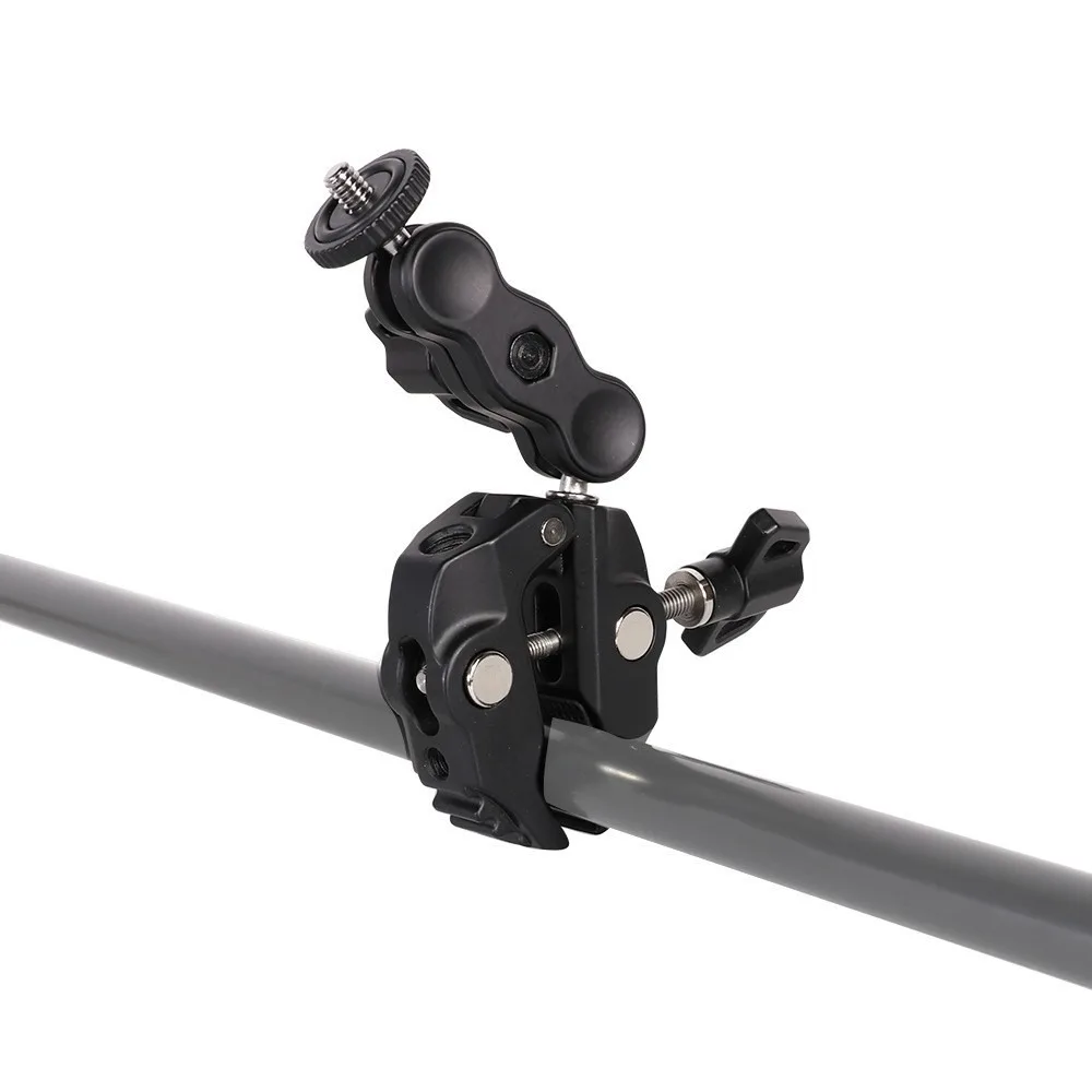 

Зажим для камеры с зажимом в форме горошины Нескользящие Коврики для ног с шаровой головкой на 360 ° волшебный супер-зажим для камеры многофункциональный большой размер